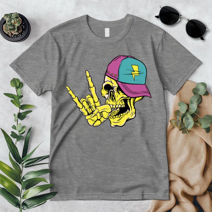 Rock On Cool Skull Premium T-Shirt