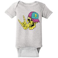 Rock On Cool Skull Baby Bodysuit