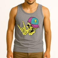 Rock On Cool Skull Tank Top