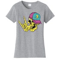 Rock On Cool Skull Women's T-Shirt