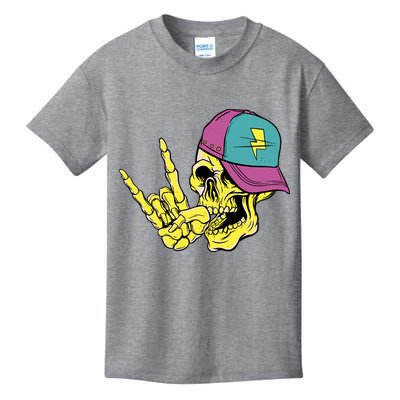 Rock On Cool Skull Kids T-Shirt