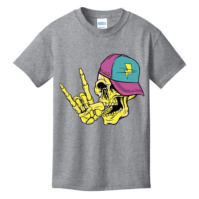 Rock On Cool Skull Kids T-Shirt
