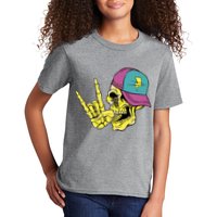 Rock On Cool Skull Kids T-Shirt