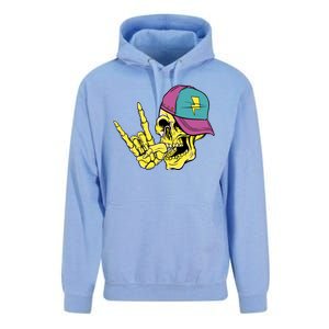 Rock On Cool Skull Unisex Surf Hoodie