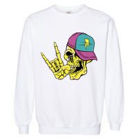 Rock On Cool Skull Garment-Dyed Sweatshirt