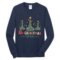 Retro Oh Christmas Tree Funny Nurse Rt Respiratory Therapist Tall Long Sleeve T-Shirt