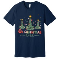 Retro Oh Christmas Tree Funny Nurse Rt Respiratory Therapist Premium T-Shirt