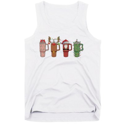 Retro Obsessive Cup Disorder Christmas Ocd Lover Christmas Funny Cup Tank Top