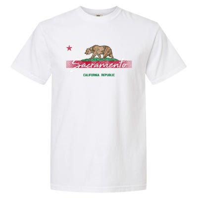 Republic Of California State Flag Sacrato Home Souvenir Funny Gift Garment-Dyed Heavyweight T-Shirt