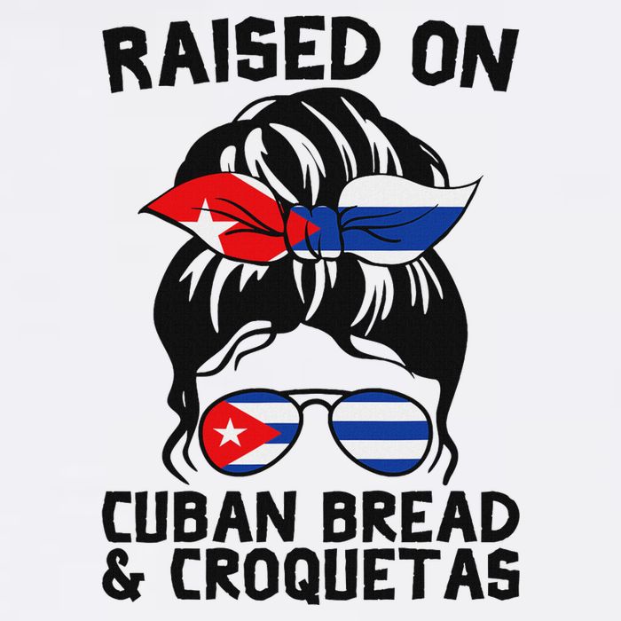 Raised On Cuban Bread And Croquetas Messy Bun Cubanita Mousepad