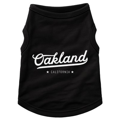 Retro Oakland California Bay Area Novelty Doggie Tank