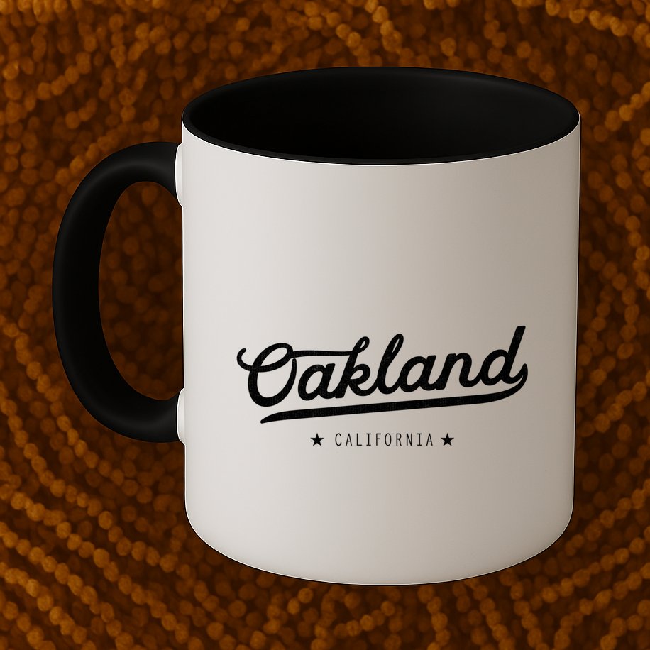 Retro Oakland California Bay Area Novelty Mug