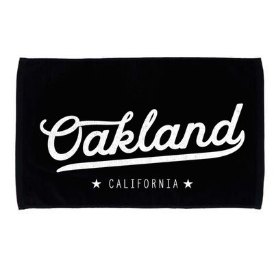 Retro Oakland California Bay Area Novelty Microfiber Hand Towel