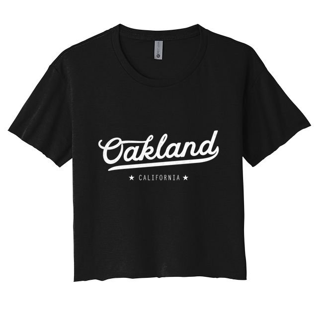 Retro Oakland California Bay Area Novelty Crop Top