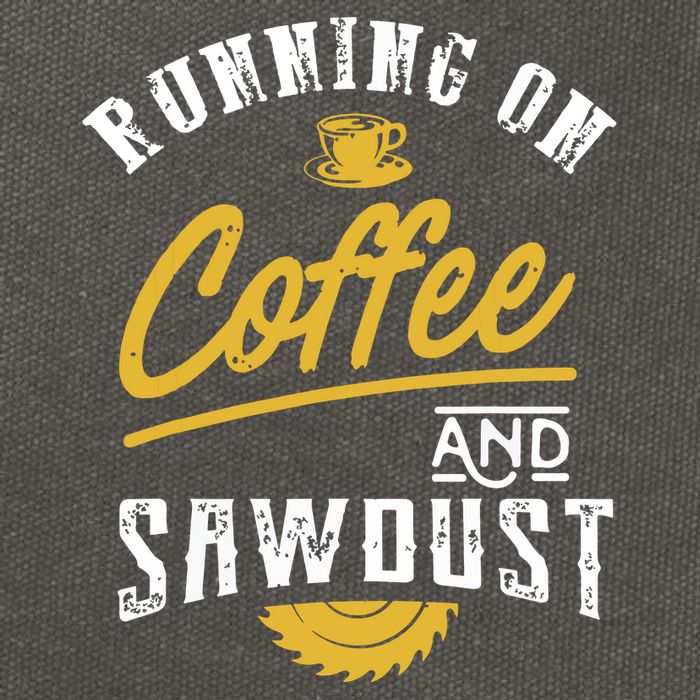 Running On Coffee And Sawdust Woodworking Cotton Canvas Backpack