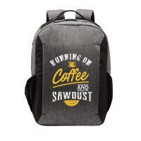 Running On Coffee And Sawdust Woodworking Vector Backpack
