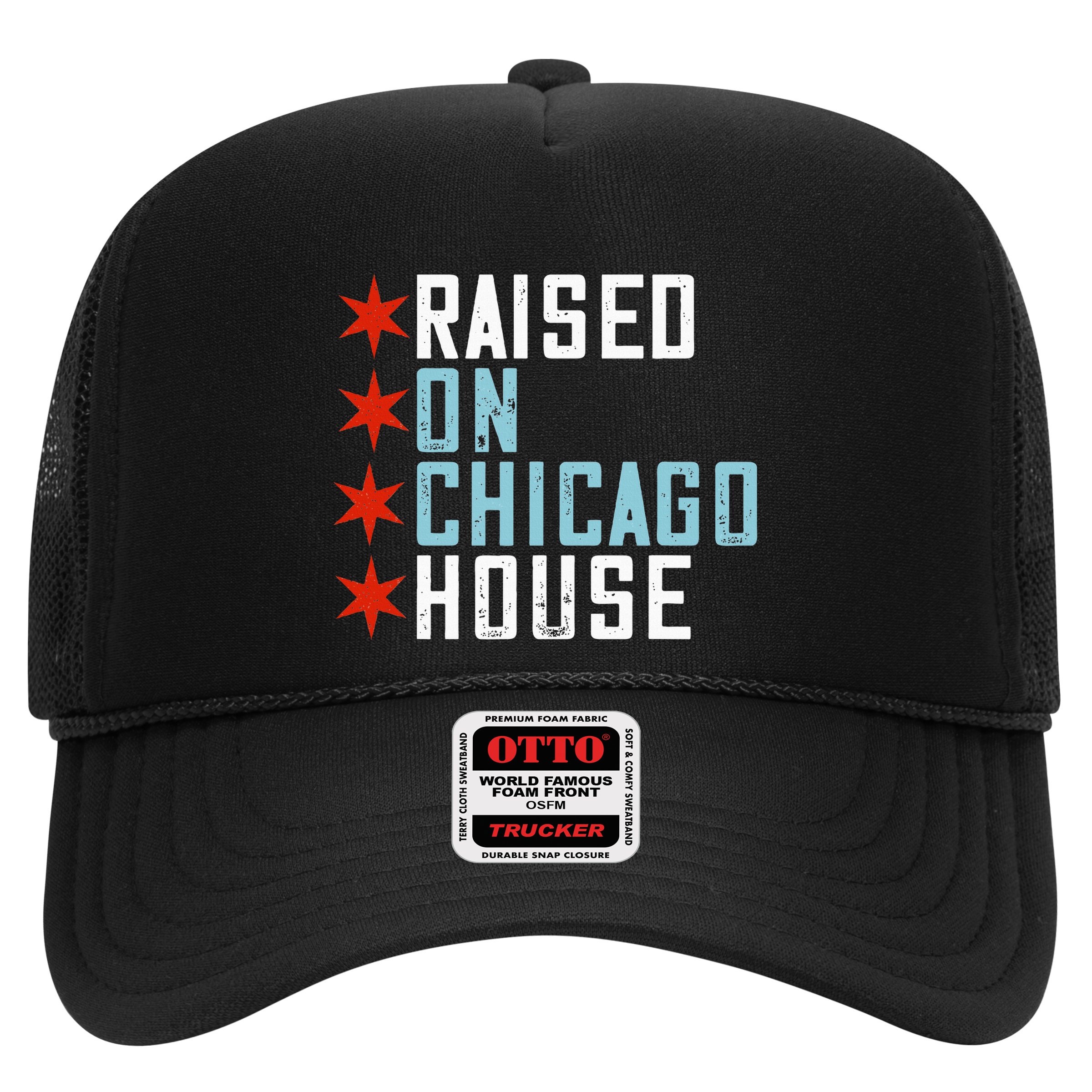 Raised On Chicago House Music Edm Dj Illinois Raver Hat