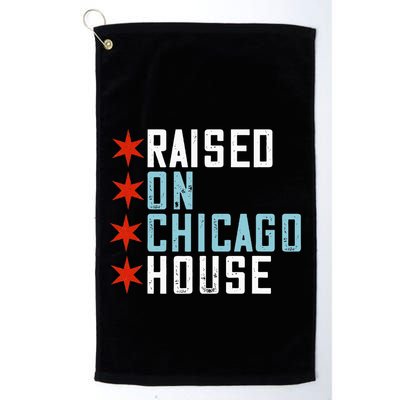 Raised On Chicago House Music Edm Dj Illinois Raver Golf Towel