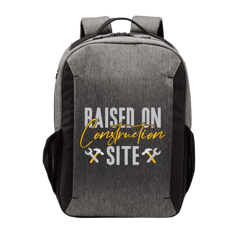 Raised On Construction Site Construction Worker Gift Vector Backpack