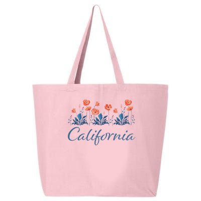 Row Of California Poppies 25L Jumbo Tote