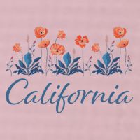 Row Of California Poppies 25L Jumbo Tote