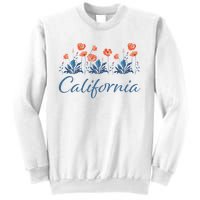 Row Of California Poppies Sweatshirt