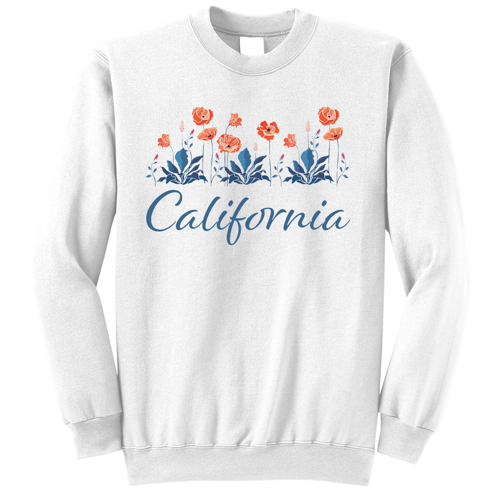Row Of California Poppies Sweatshirt