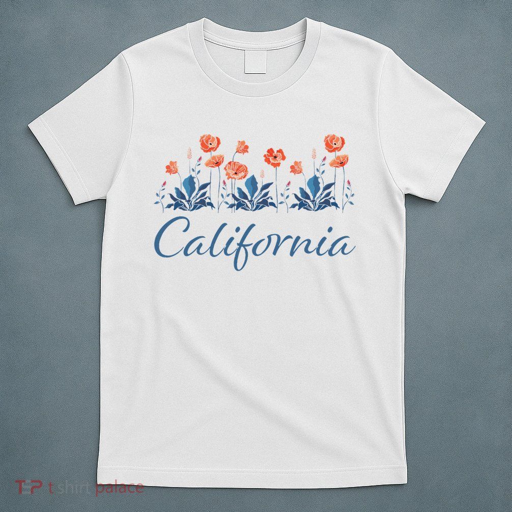 Row Of California Poppies T-Shirt