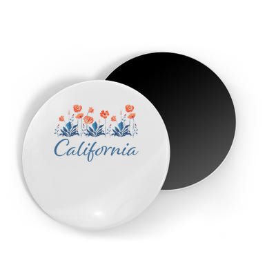 Row Of California Poppies Magnet