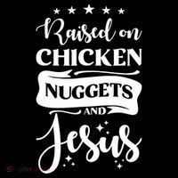 Raised On Chicken Nuggets And Jesus Apron