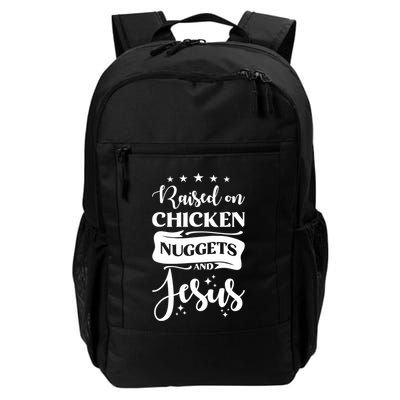 Raised On Chicken Nuggets And Jesus Backpack