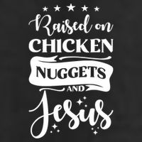 Raised On Chicken Nuggets And Jesus Golf Towel