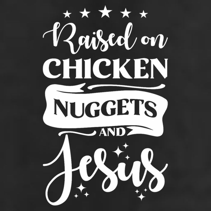 Raised On Chicken Nuggets And Jesus Golf Towel