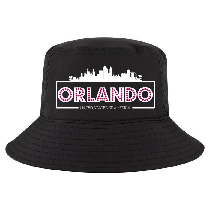 Retro Orlando City Skyline Cool Comfort Performance Bucket Hat