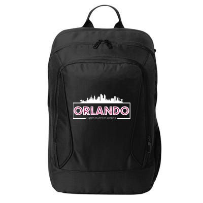 Retro Orlando City Skyline City Backpack