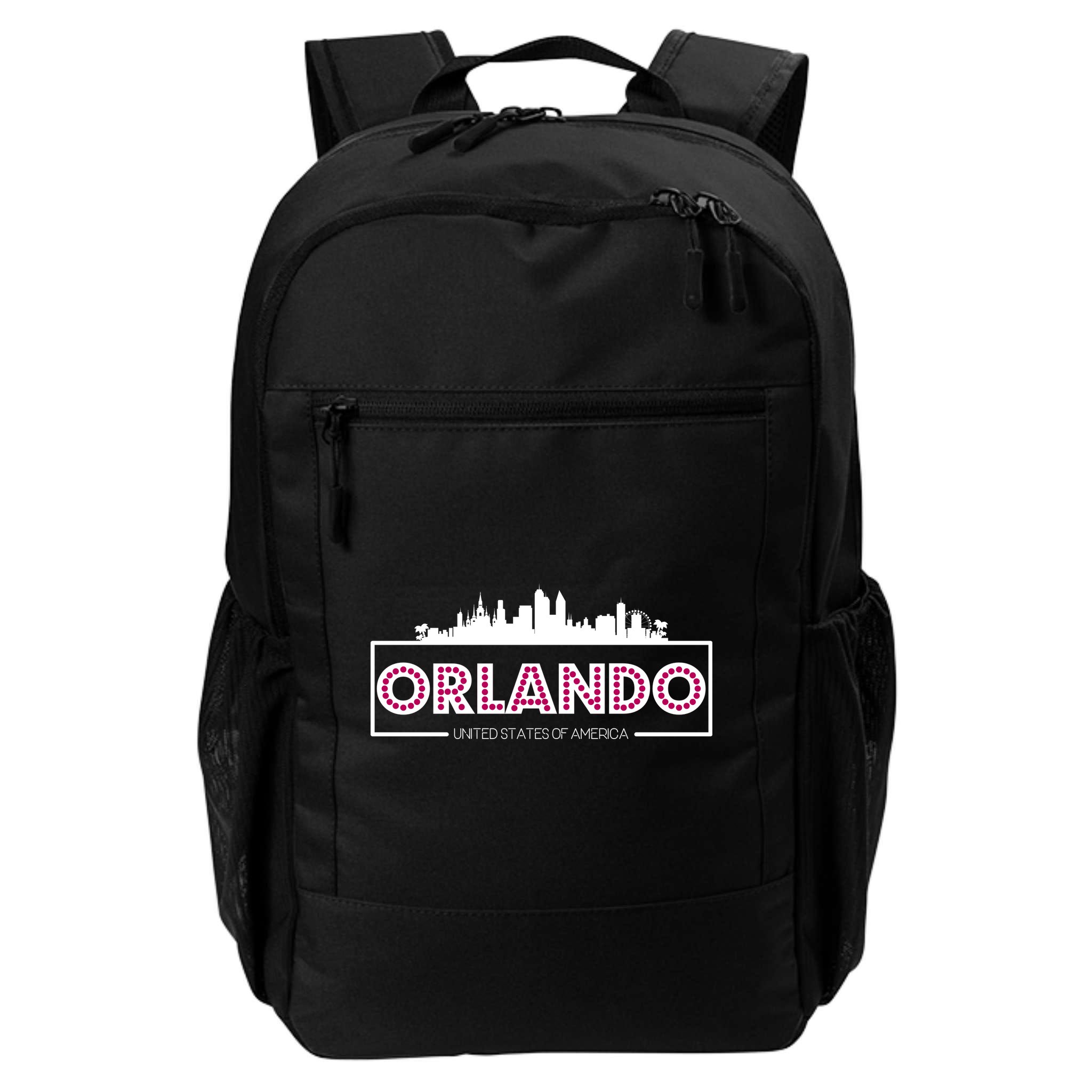 Retro Orlando City Skyline Backpack