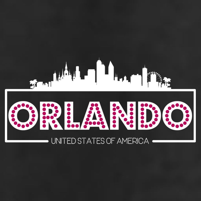 Retro Orlando City Skyline Adult Drive Performance Visor