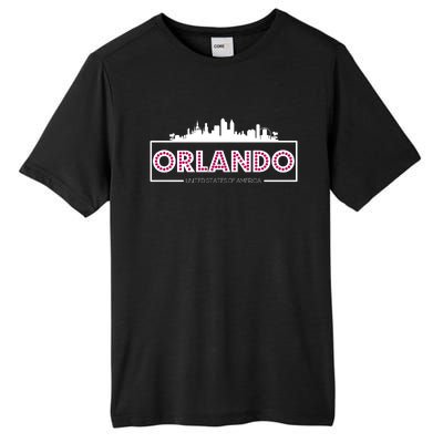 Retro Orlando City Skyline Tall Fusion ChromaSoft Performance T-Shirt