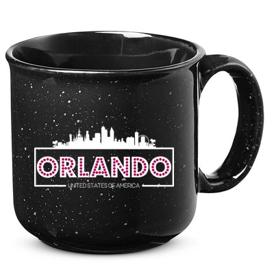 Retro Orlando City Skyline 15oz Campfire Ceramic Mug