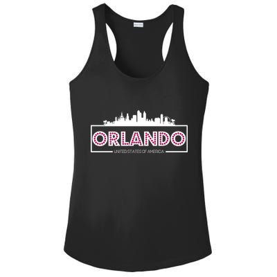 Retro Orlando City Skyline Ladies PosiCharge Competitor Racerback Tank
