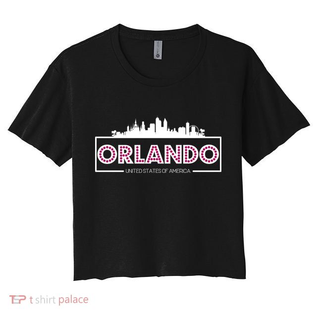 Retro Orlando City Skyline Crop Top