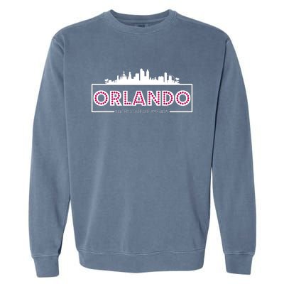 Retro Orlando City Skyline Garment-Dyed Sweatshirt