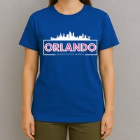 Retro Orlando City Skyline T-Shirt