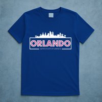 Retro Orlando City Skyline T-Shirt