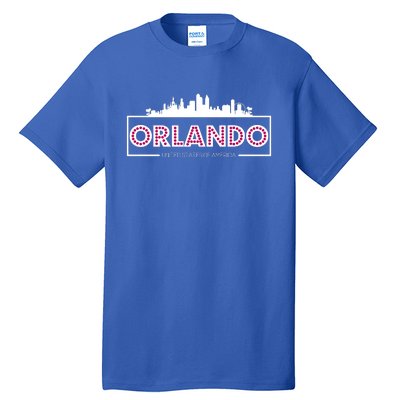 Retro Orlando City Skyline Tall T-Shirt