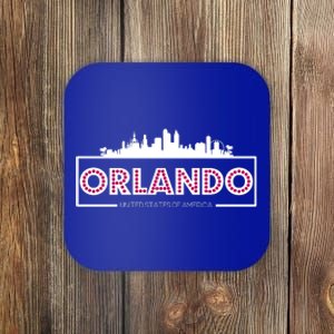 Retro Orlando City Skyline Coaster