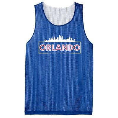 Retro Orlando City Skyline Mesh Reversible Basketball Jersey Tank