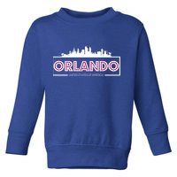 Retro Orlando City Skyline Toddler Sweatshirt