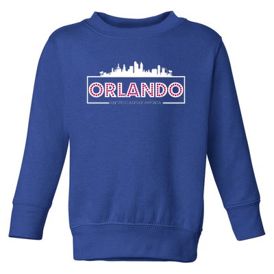 Retro Orlando City Skyline Toddler Sweatshirt