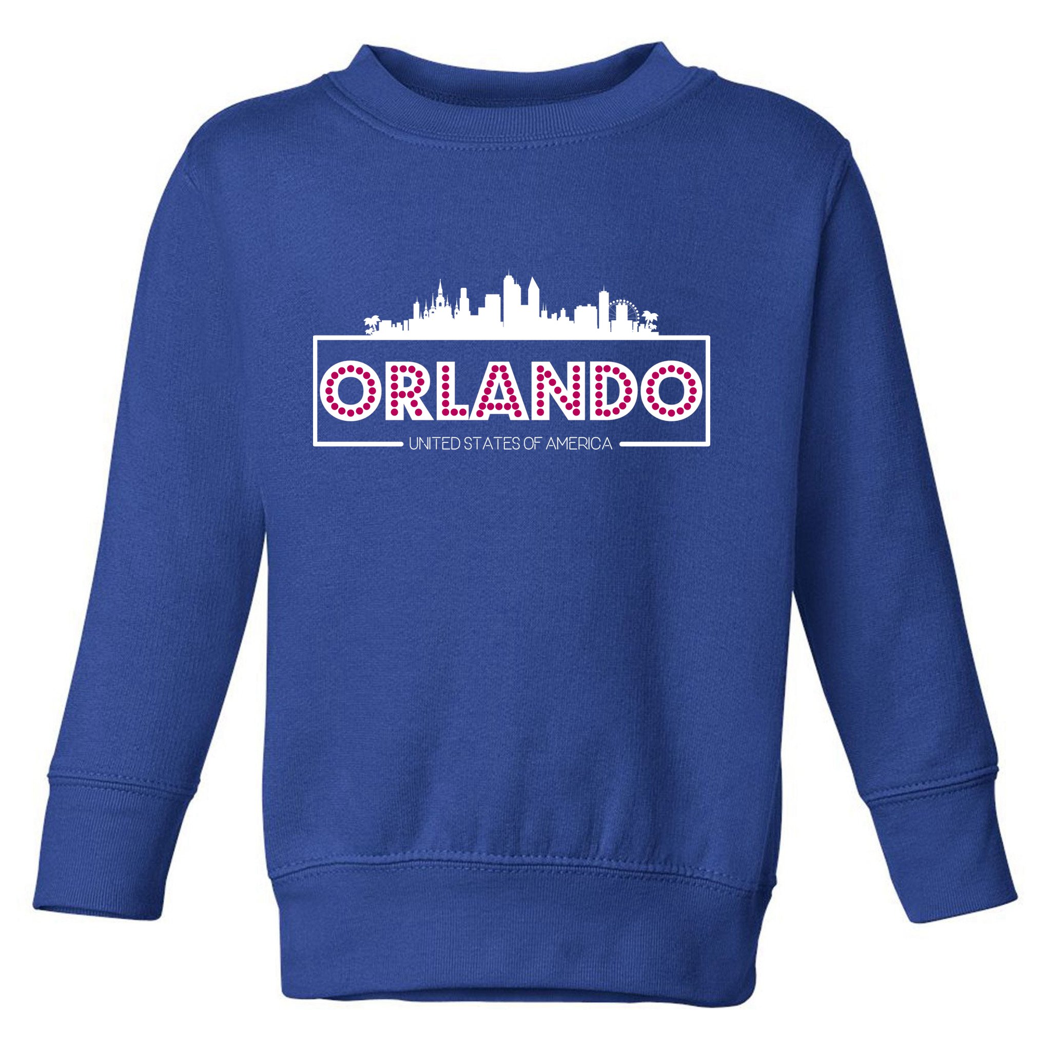 Retro Orlando City Skyline Toddler Sweatshirt